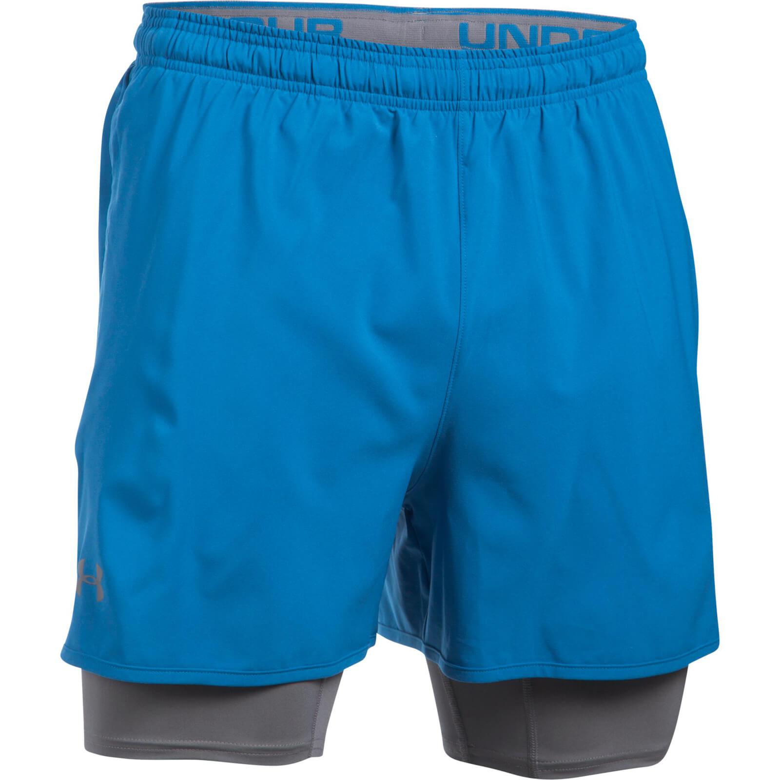Lyst - Under Armour Qualifier 2-in-1 Shorts in Blue for Men