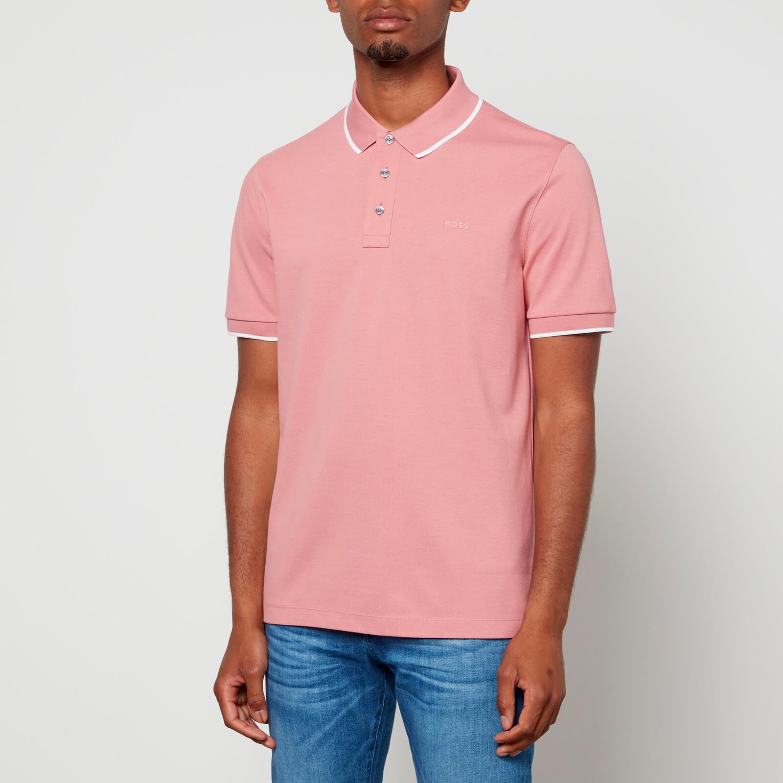 BOSS by HUGO BOSS Smart Casual Parlay 145 Cotton-blend Polo Shirt in Pink  for Men | Lyst