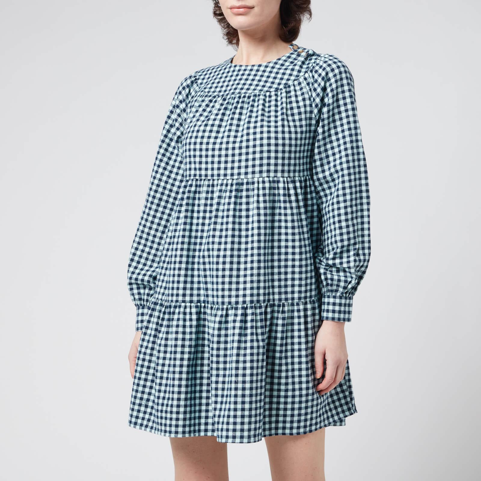 Whistles Cotton Gingham Check Tiered 