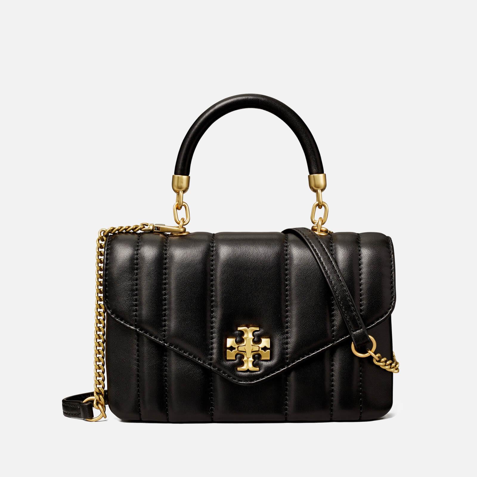 Tory Burch Mini Kira Quilted Leather Shoulder Bag in Black Lyst
