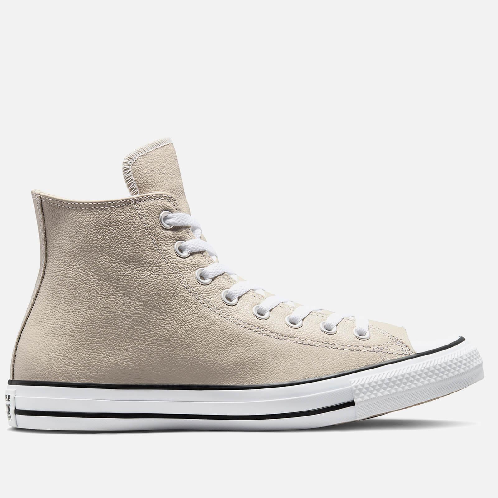 Converse Chuck Taylor All Star Seasonal Leather Hi-top Trainers in Natural  for Men | Lyst