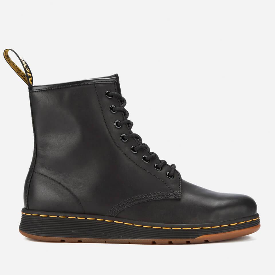 Dr. Martens Newton Lite Leather 8-eye Boots in Black | Lyst