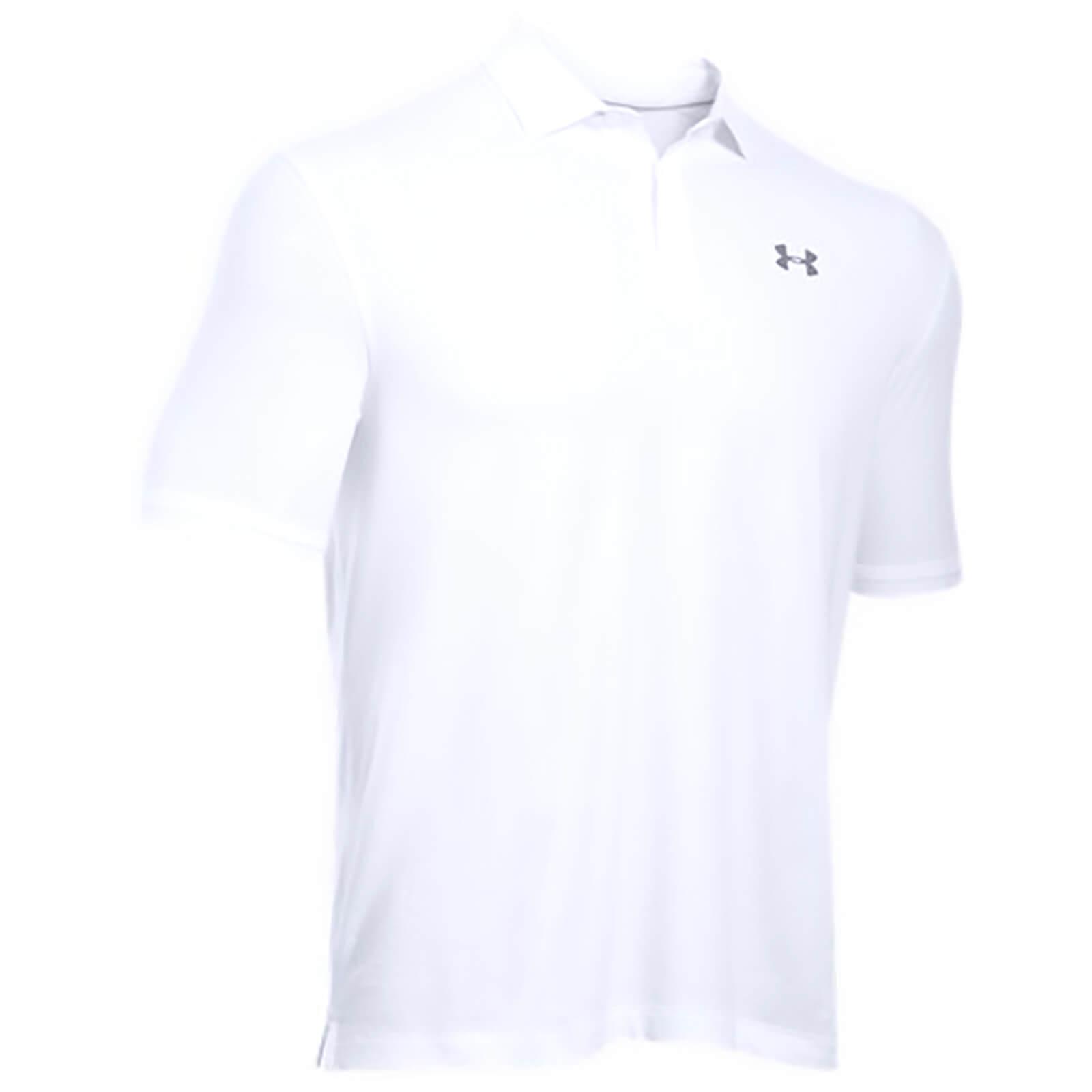 Under Armour Cotton Performance Golf Polo Shirt in White for Men - Lyst
