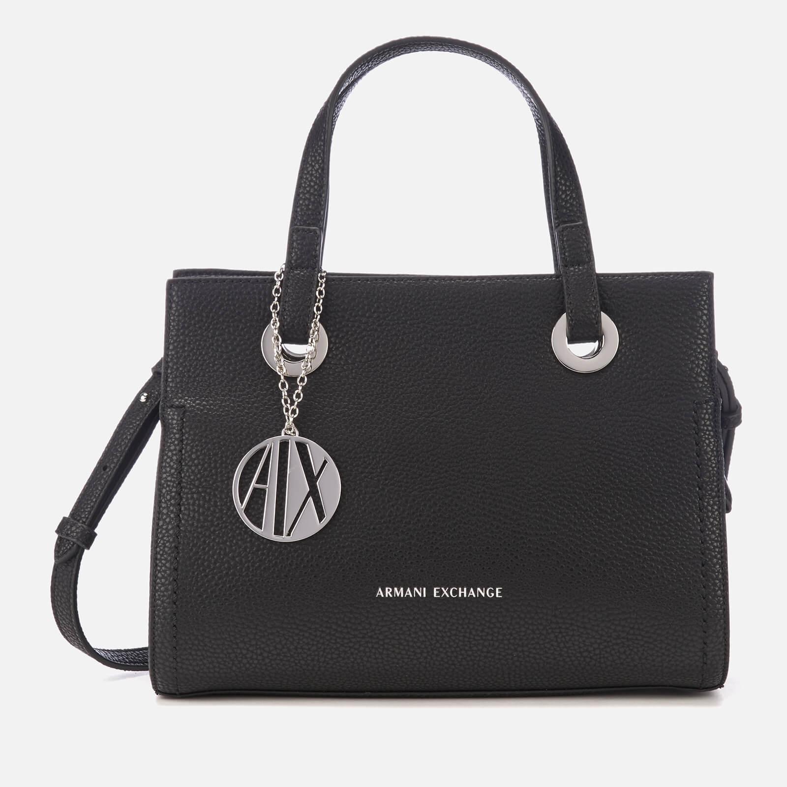 Armani Exchange Angie Small Tote Bag in Black - Lyst