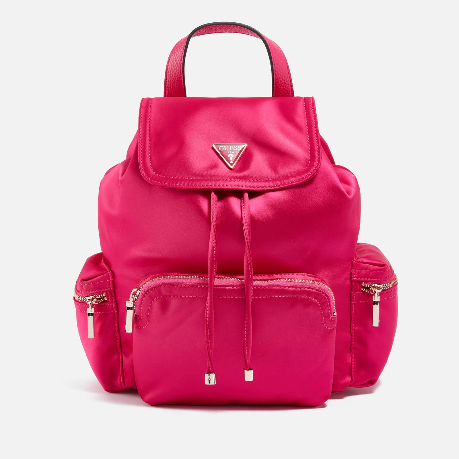 Guess Velina Satin Backpack in Pink | Lyst