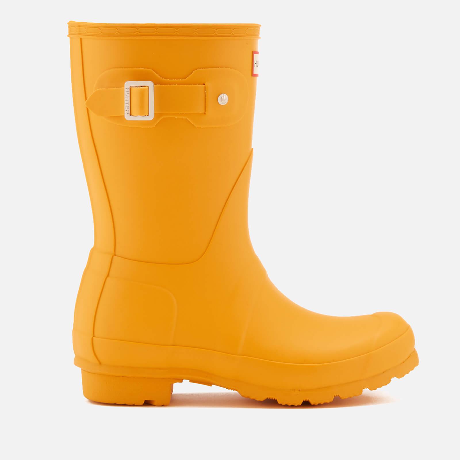 HUNTER Rubber Original Short Wellies in Yellow for Men - Lyst