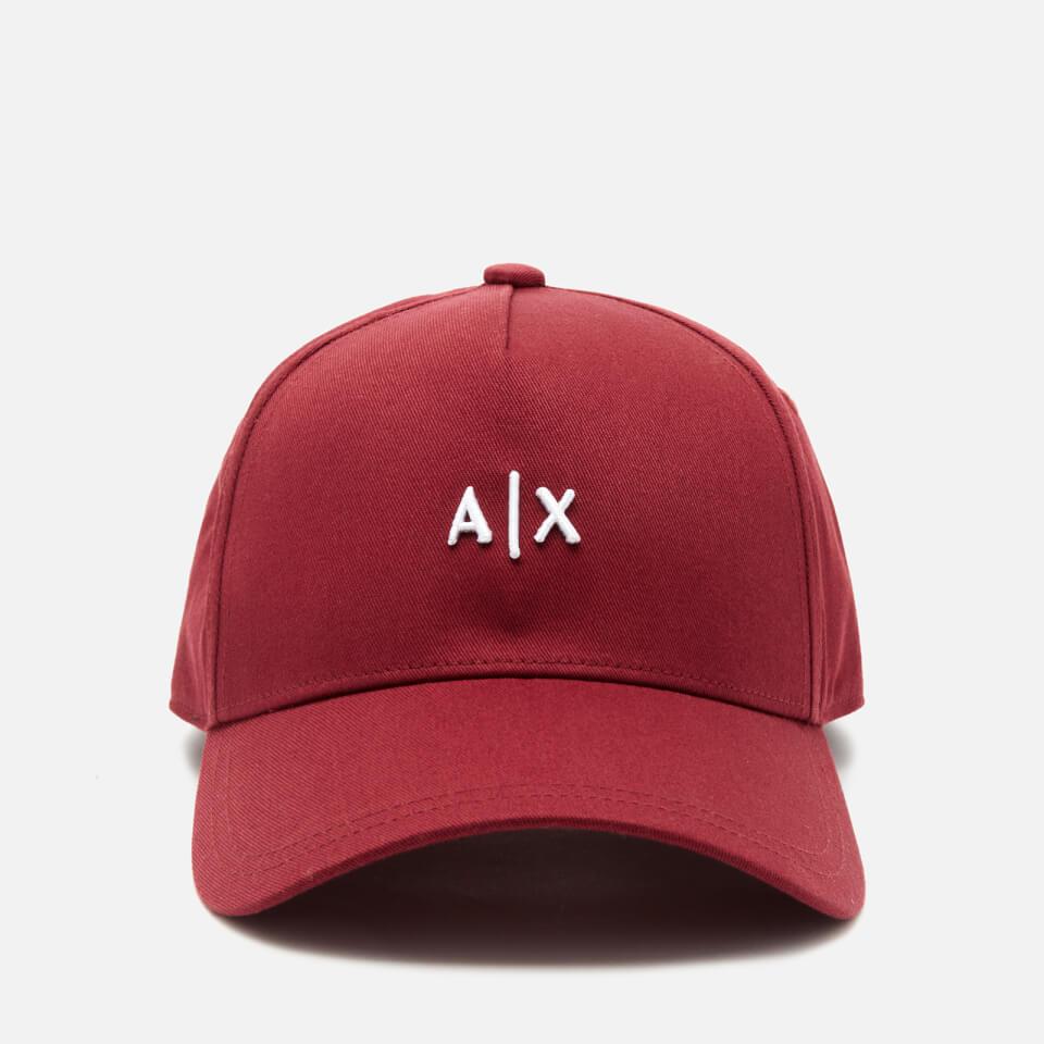 Armani Exchange Cotton Small Logo Cap in Red for Men Lyst