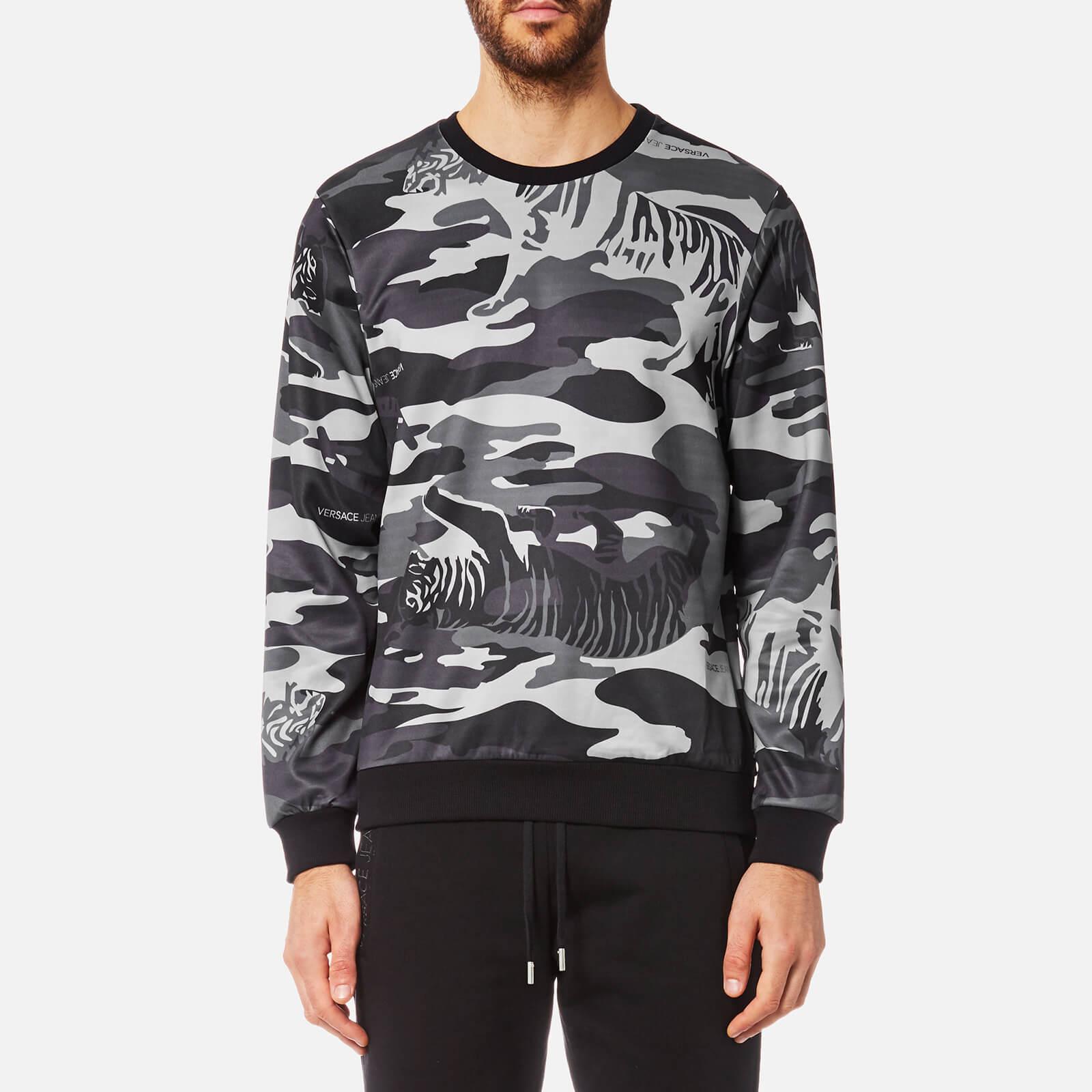 Versace Jeans Couture Denim Tiger Camo Sweatshirt in Grey (Gray) for Men -  Lyst