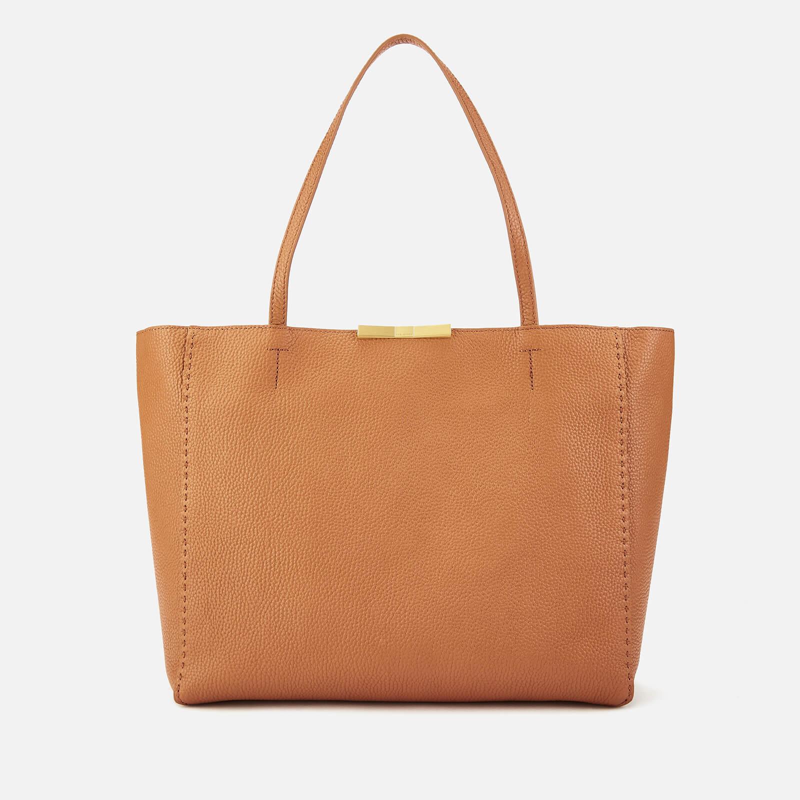 Ted Baker Ted Clarkia Soft Leather Shopper Bag in Brown | Lyst