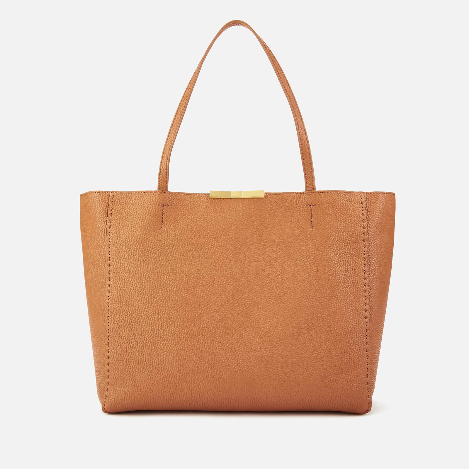 Ted Baker Ted Clarkia Soft Leather Shopper Bag in Brown Lyst