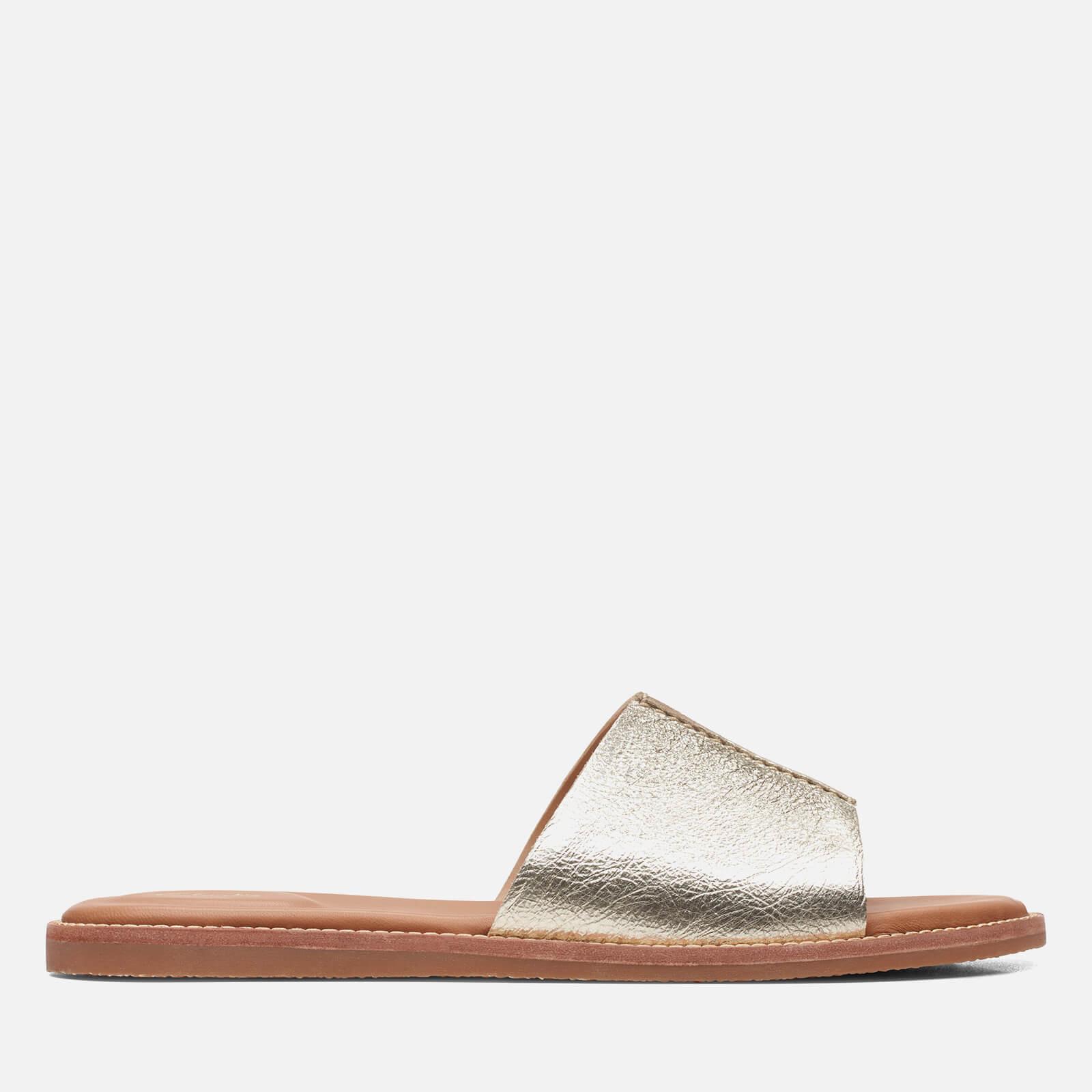 clarks flat mules