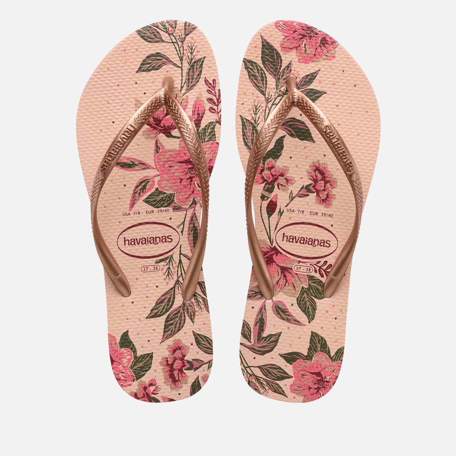 Havaianas Slim Organic Flip Flops in Pink | Lyst