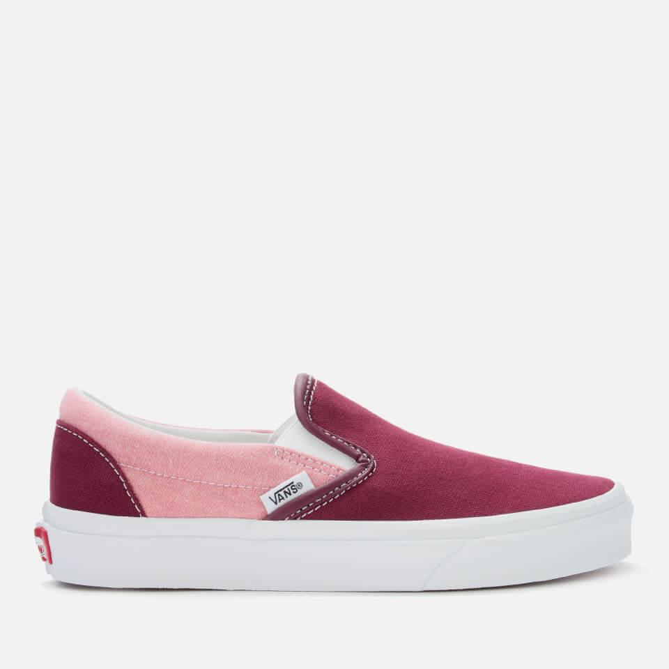 red slip on vans