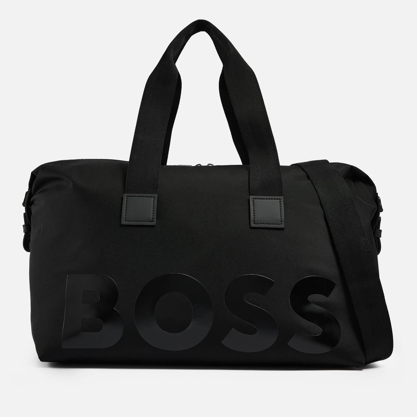 BOSS by HUGO BOSS Catch Logo-print Canvas Weekend Bag in Black for Men ...