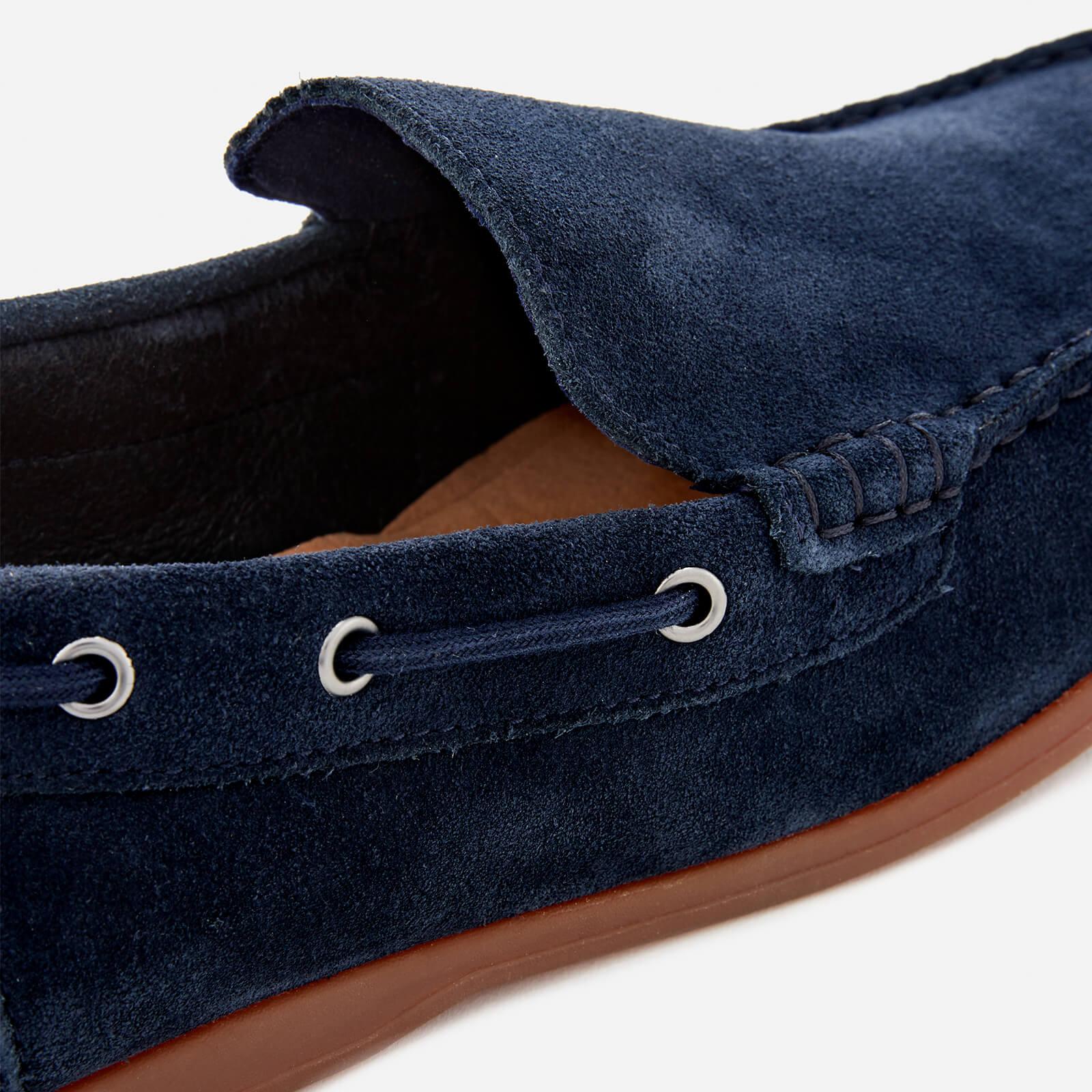 Clarks Morven Sun Suede Slipon Boat Shoes in Navy (Blue) for Men Lyst
