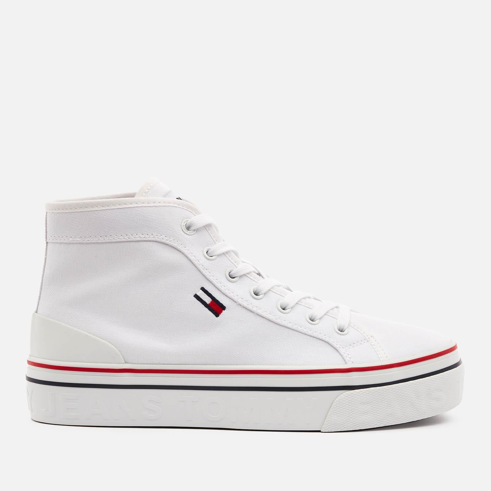 tommy hilfiger high top trainers womens