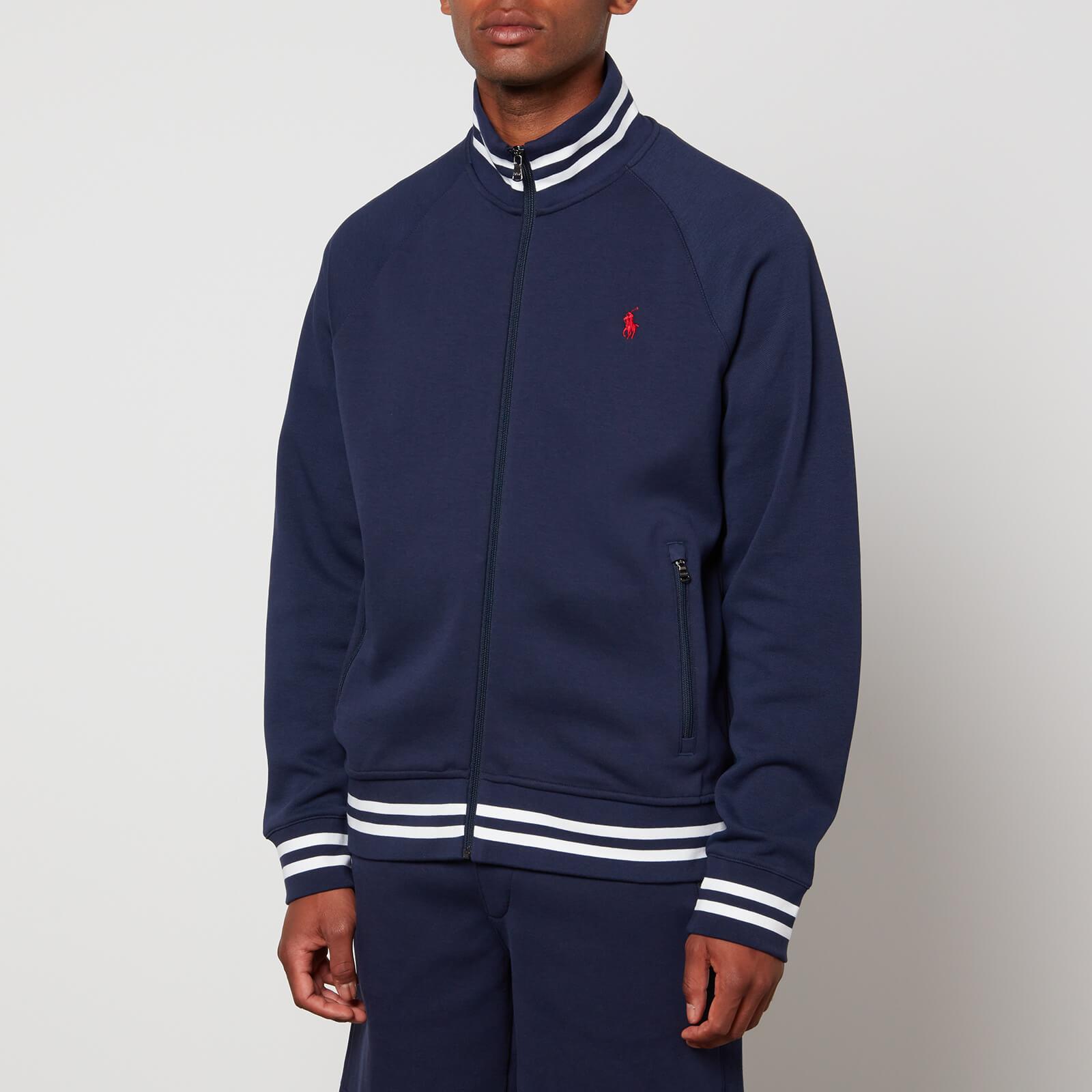 Polo Ralph Lauren Cotton-blend Jersey And Piqué Track Jacket in Blue for  Men | Lyst