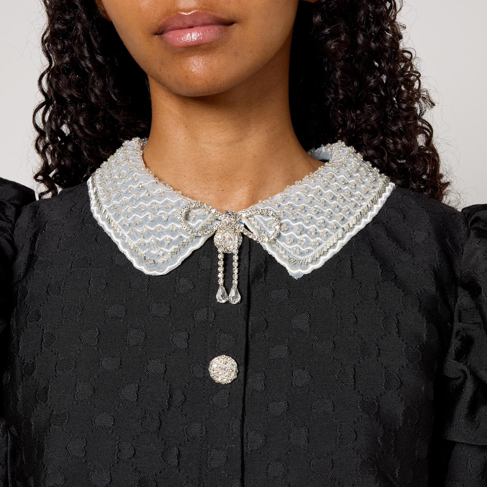 Sister Jane Dallas Jewels Woven Mini Dress in Black | Lyst