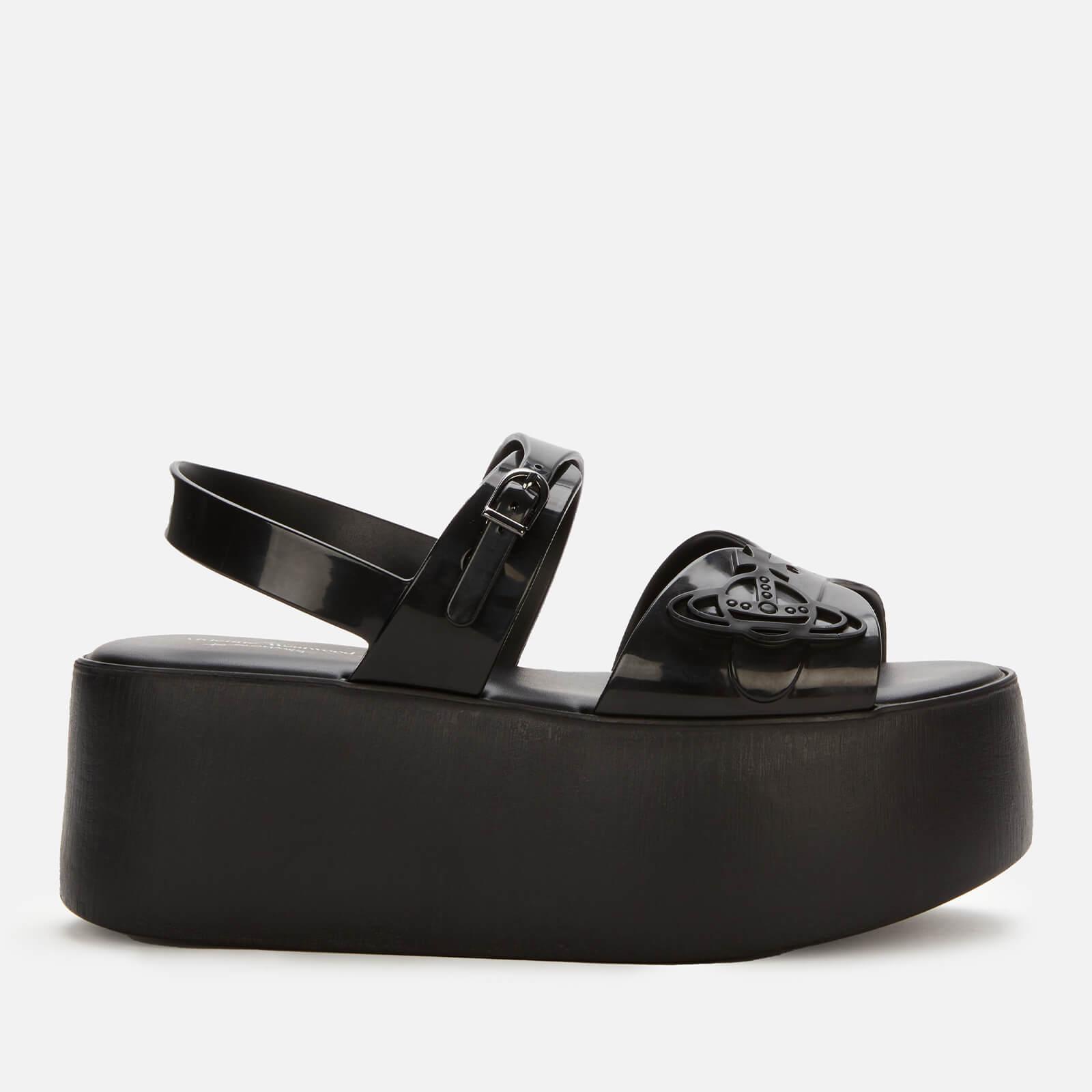 Melissa + Vivienne Westwood Anglomania Connect Platform Sandals in Black |  Lyst