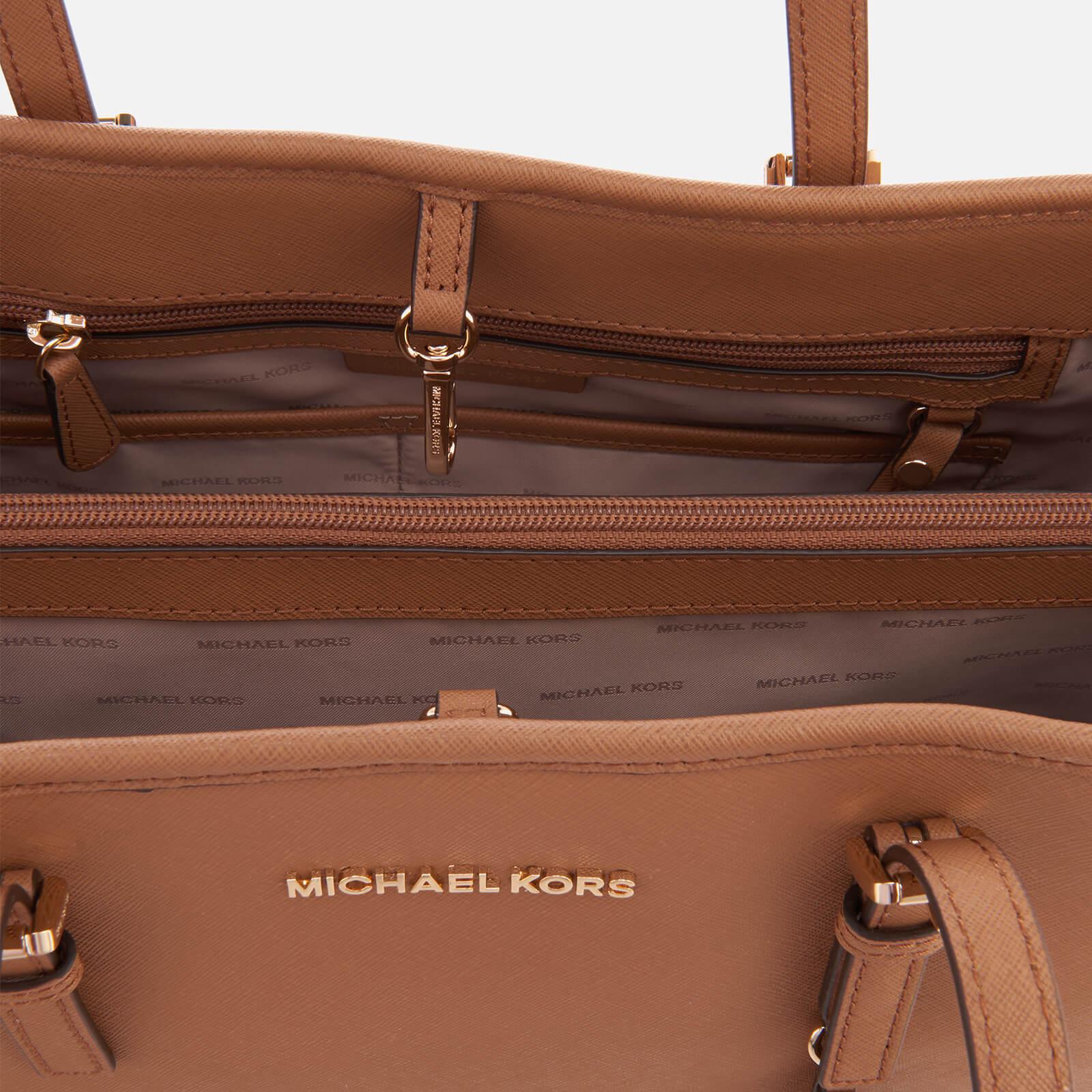 MICHAEL Michael Kors Jet Set Travel Large East West Tote Bag in Brown | Lyst