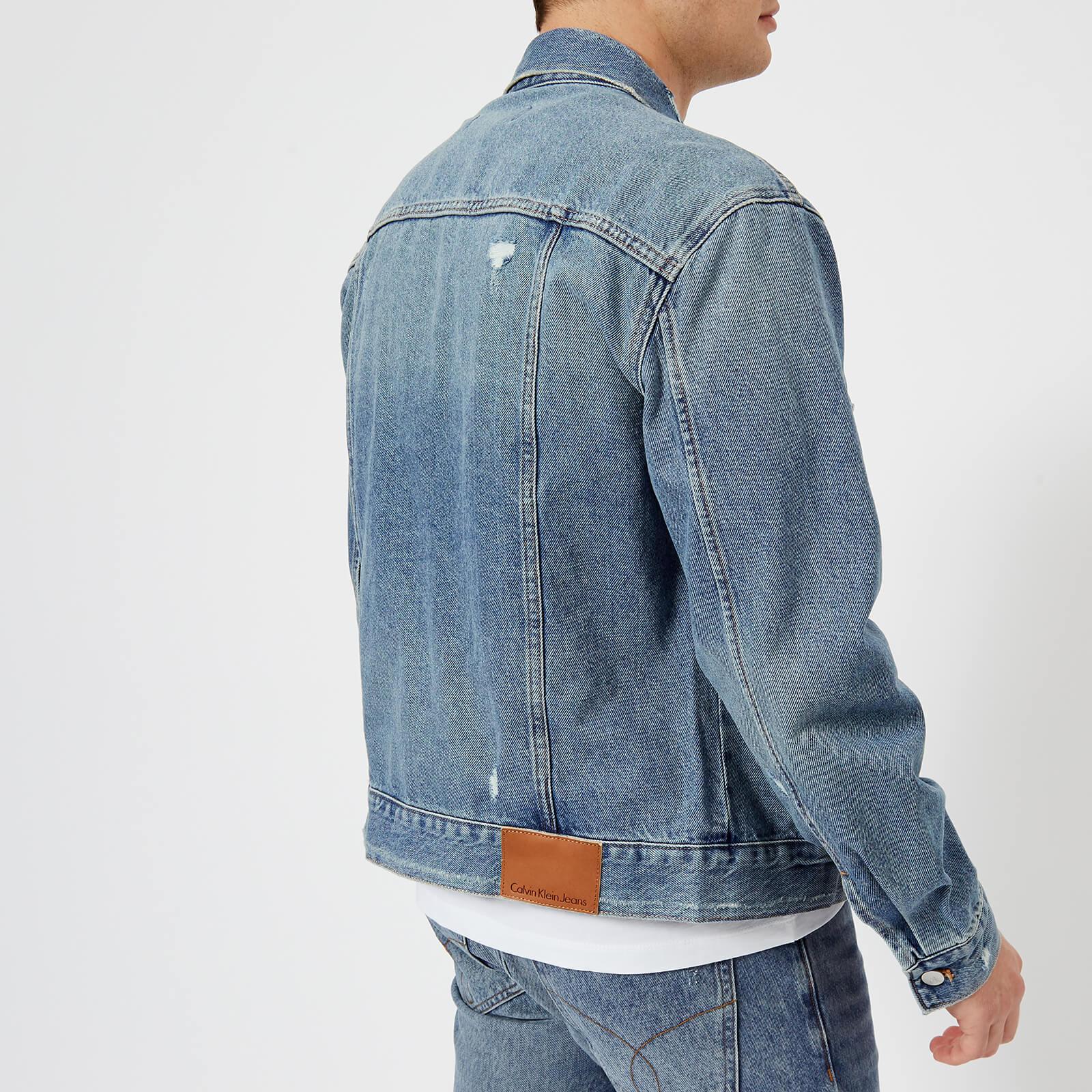 Calvin Klein Classic Trucker Denim Jacket in Blue for Men Lyst