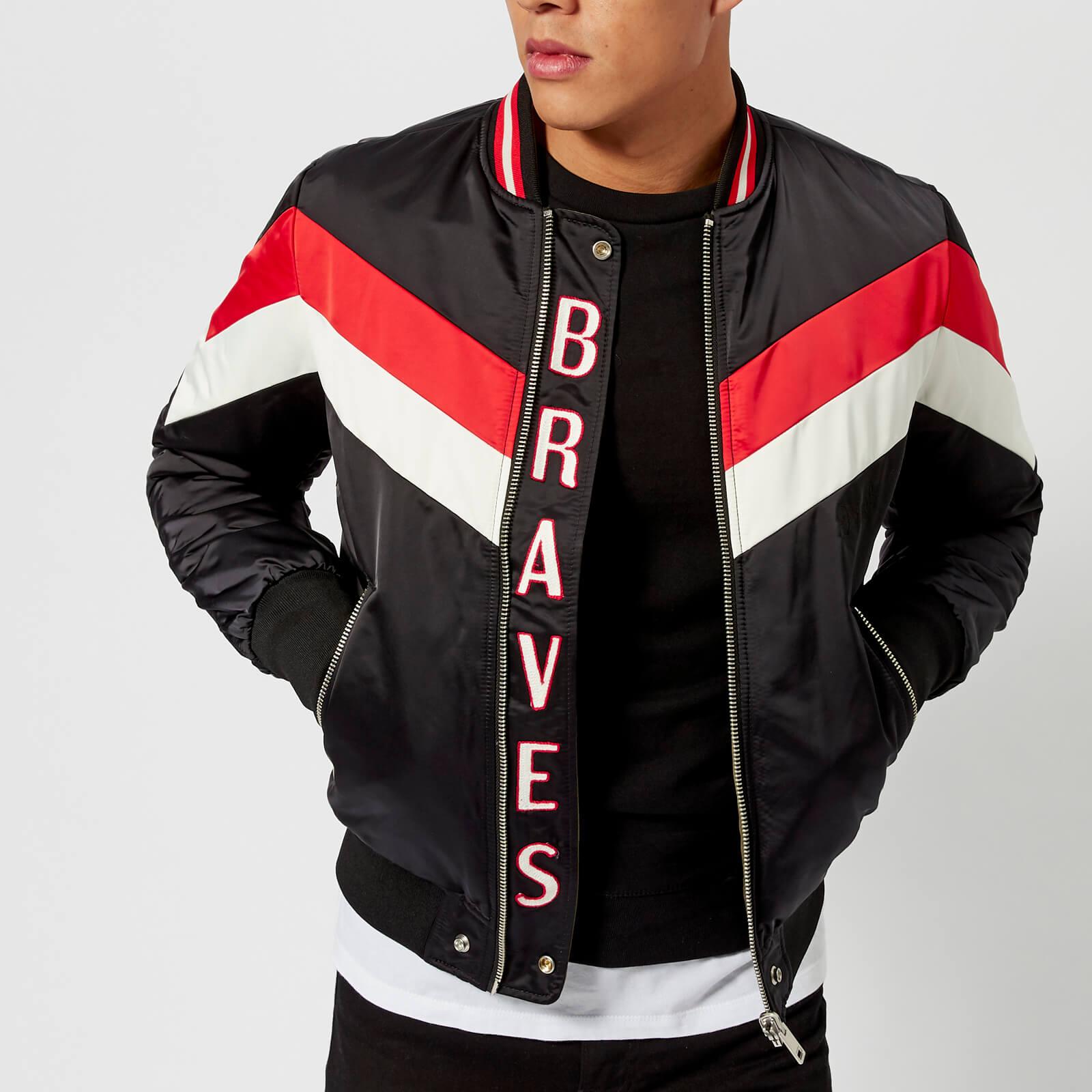 DIESEL Synthetic Reversible Marching Bomber Jacket in Black for 
