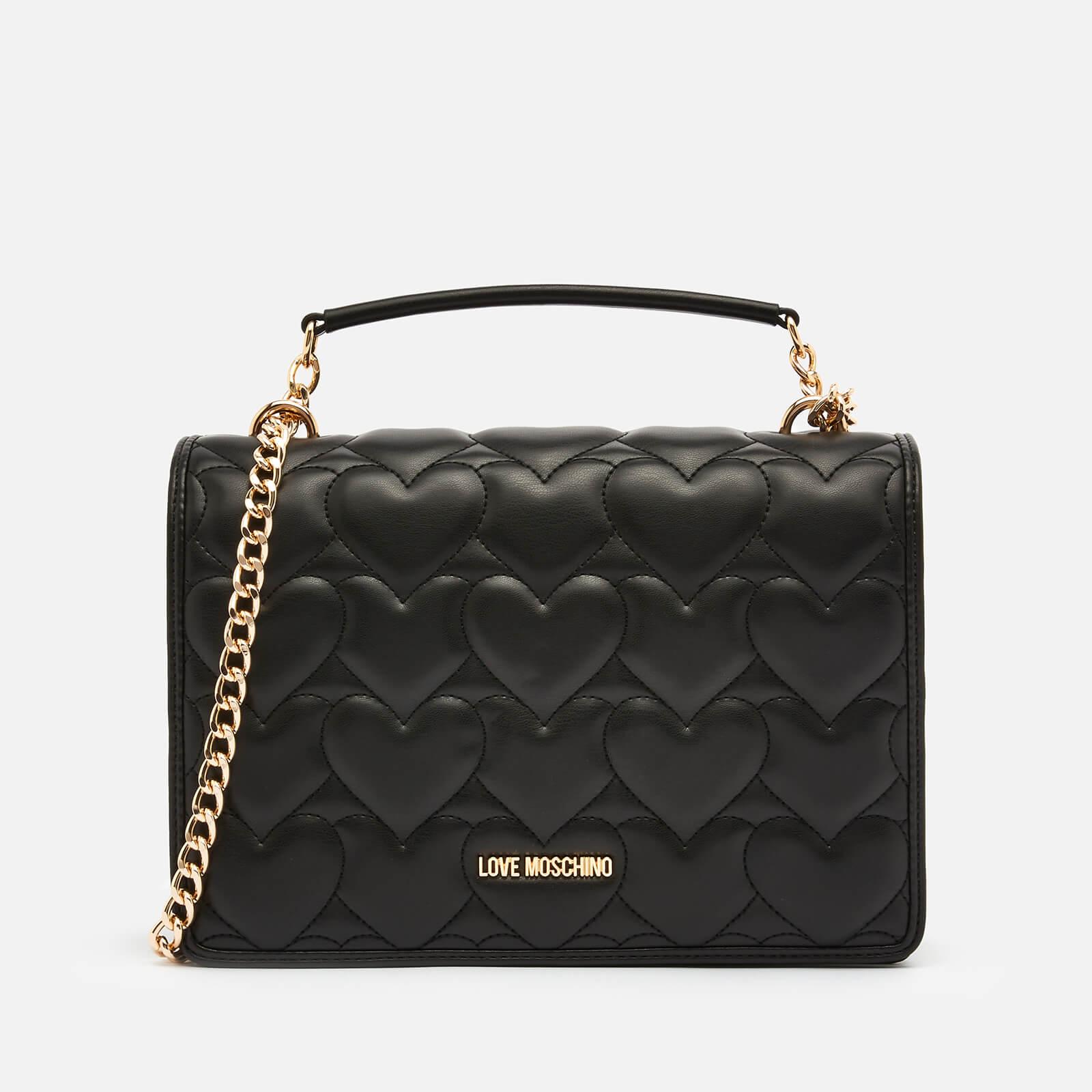 Love moschino heart quilted shoulder bag discount