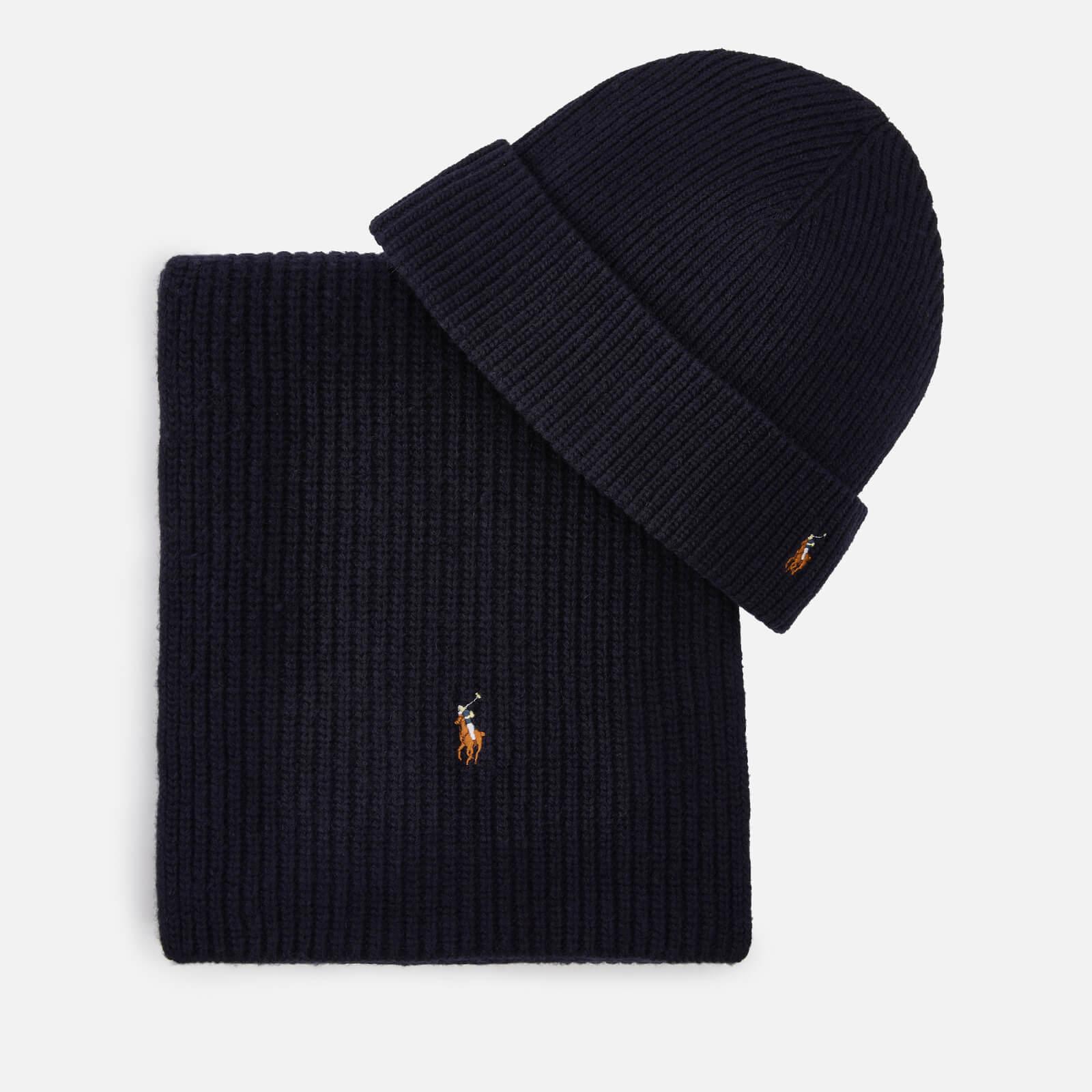 Onzorgvuldigheid opvolger Aanbeveling Polo Ralph Lauren Wool-blend Hat And Scarf Set in Blue for Men | Lyst
