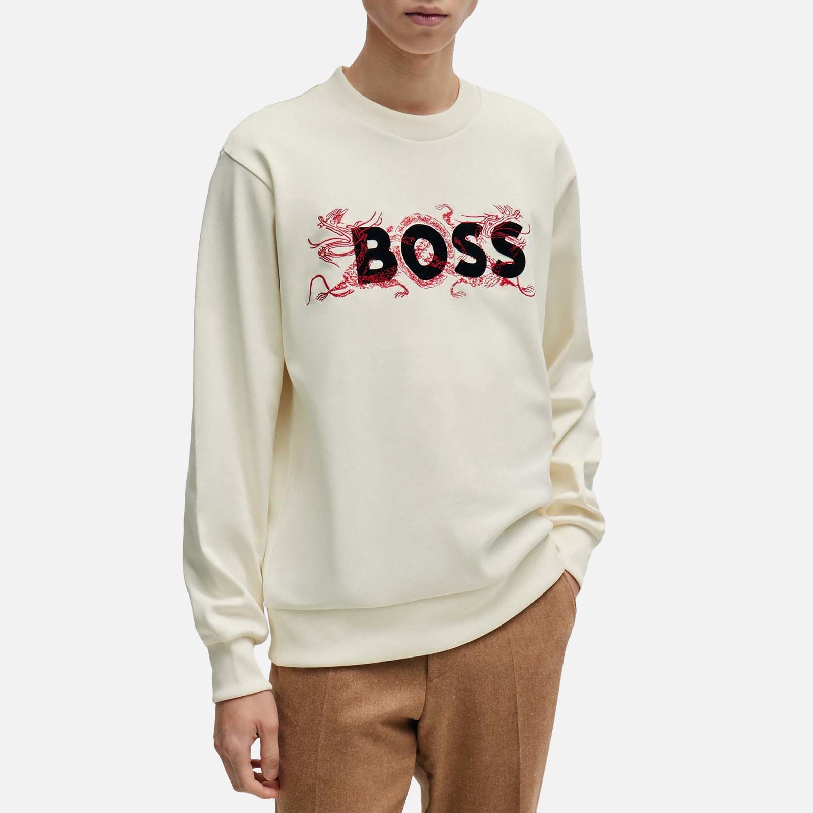 HUGO BOSS｜SWEATSHIRTS (Soleri Sweatshirt (50496642-001) BOSS Soleri O3 Sweatshirt Black - Clothing from Circle