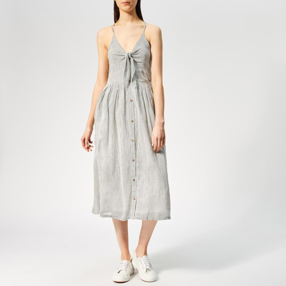 superdry jayde tie front midi dress