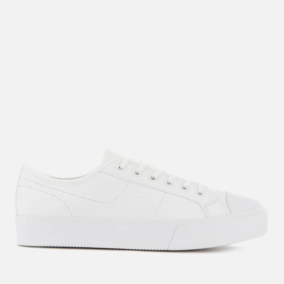 lacoste ziane grand flatform trainers in white