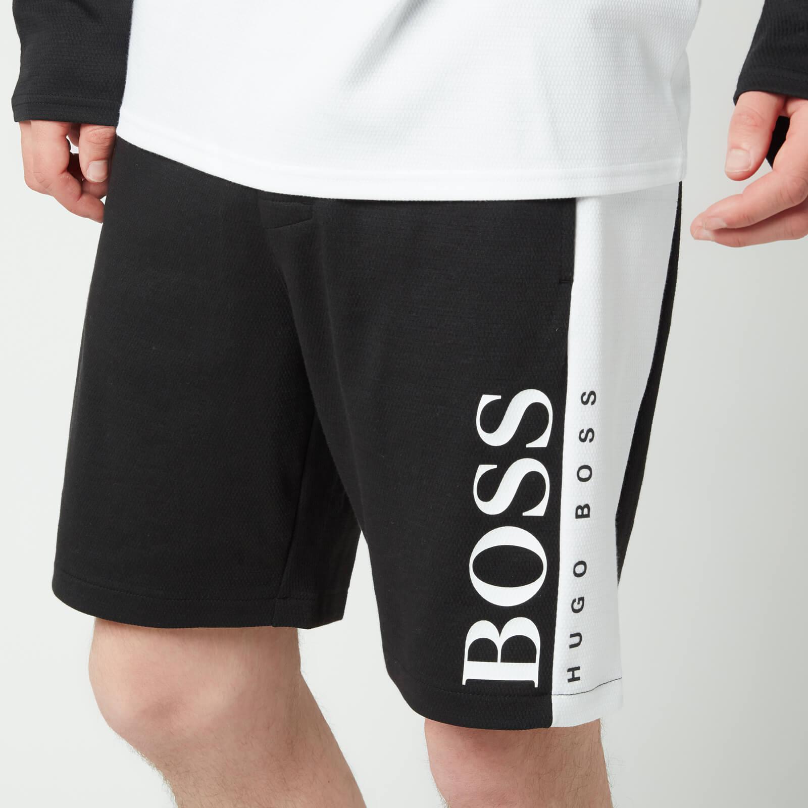 BOSS by HUGO BOSS Cotton Boss Bodywear Jacquard Shorts in Black for Men |  Lyst