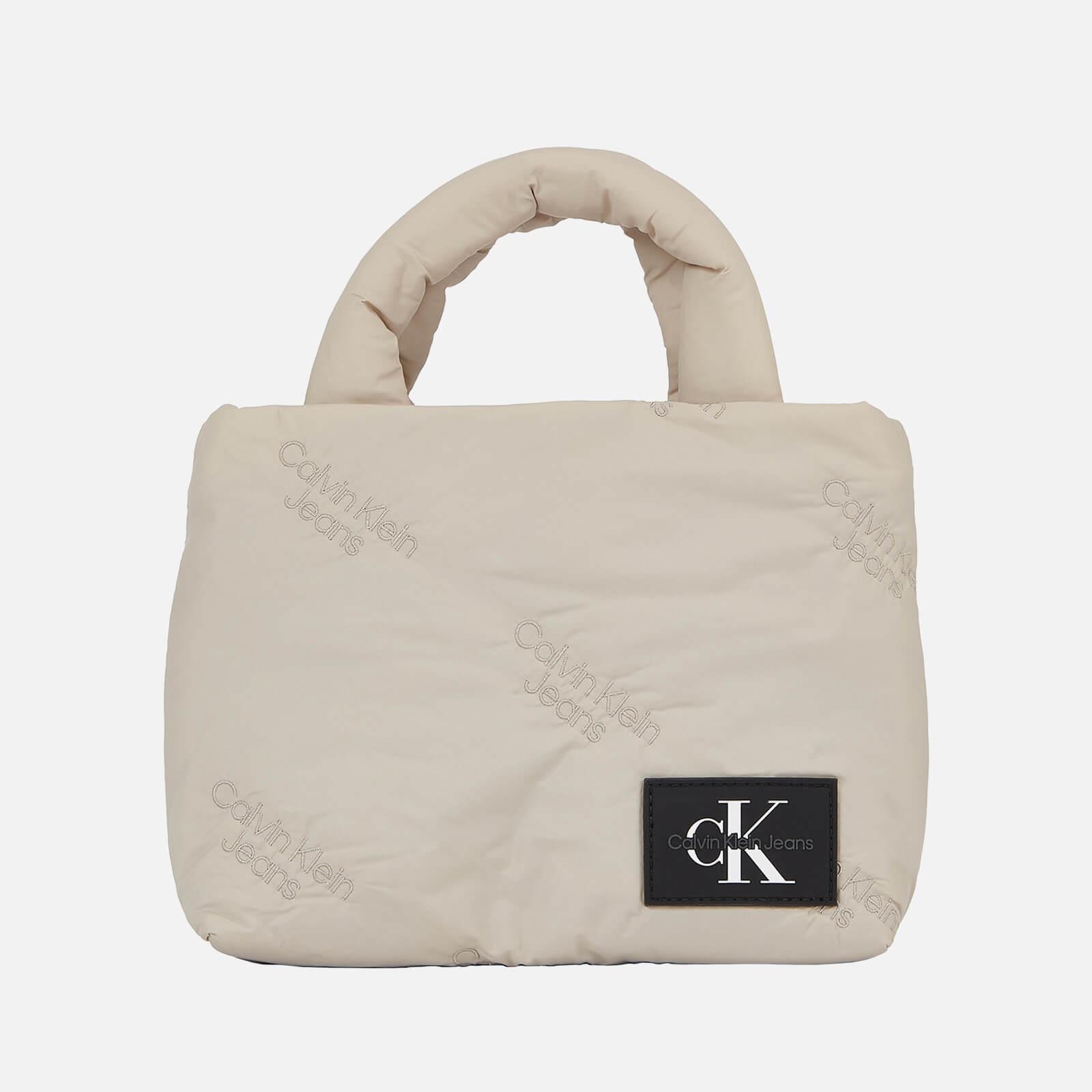 Calvin Klein Micro East West Shell Tote Bag in White Lyst