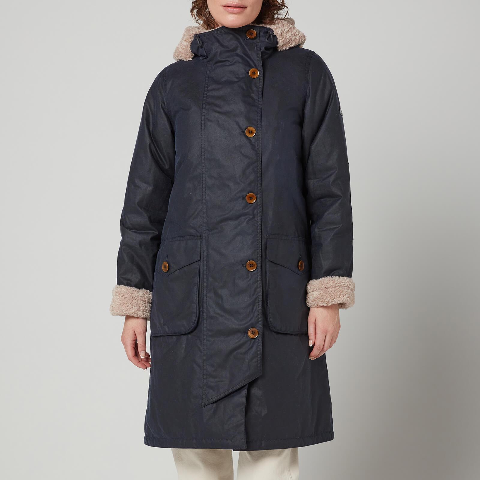Barbour Cotton Peregrine Wax Jacket in Blue | Lyst