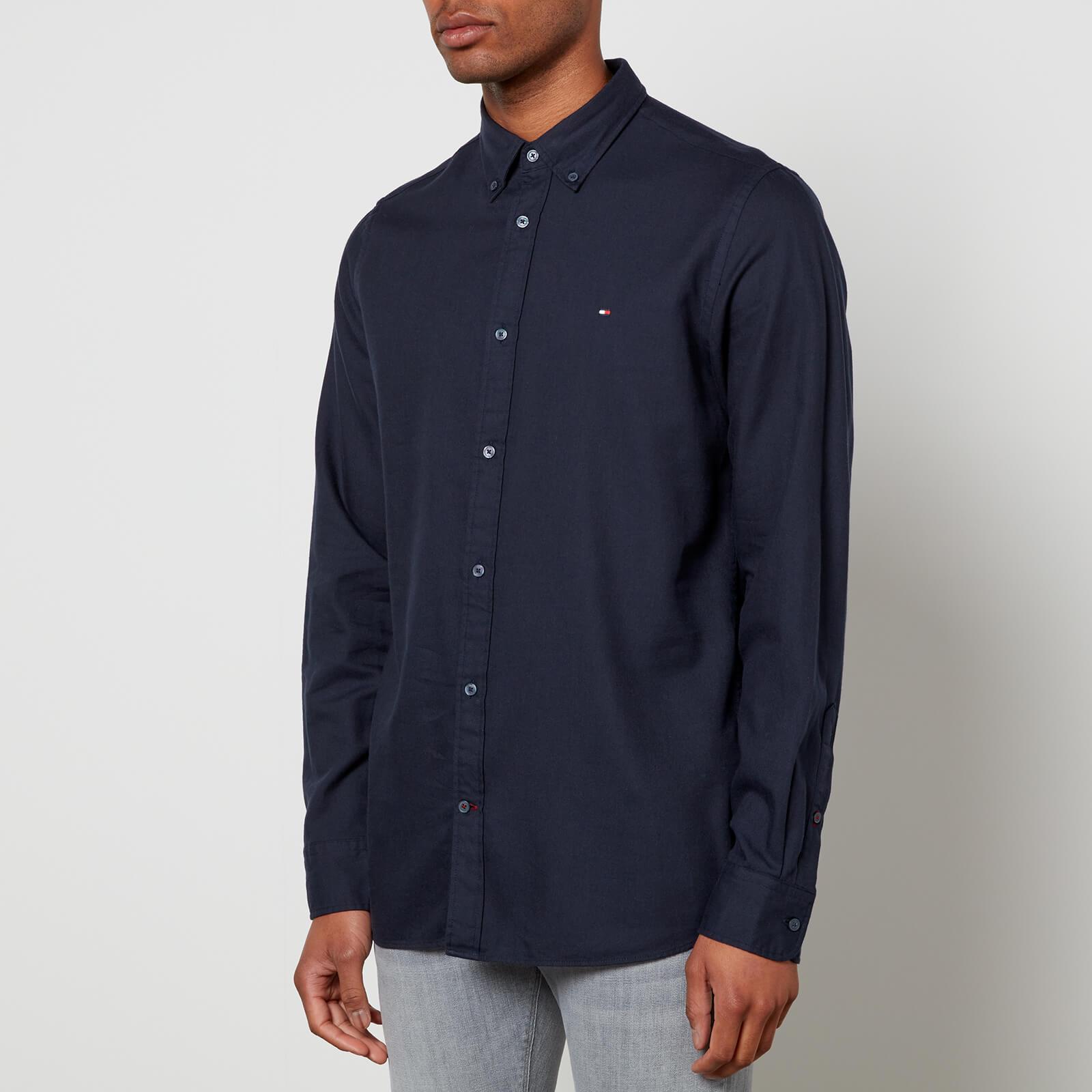 tommy hilfiger cotton linen twill shirt