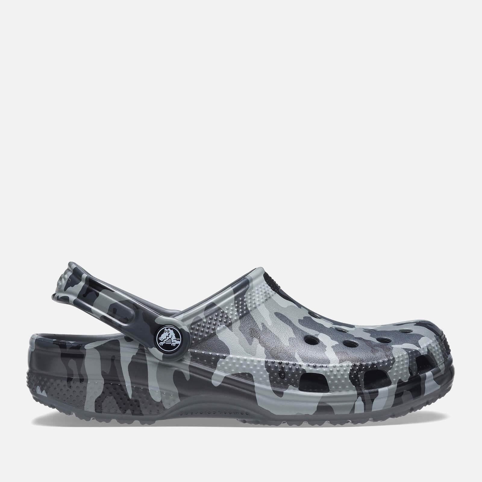 Crocs™ Classic Camouflageprint Rubber Clogs in Grey (Grey) for Men