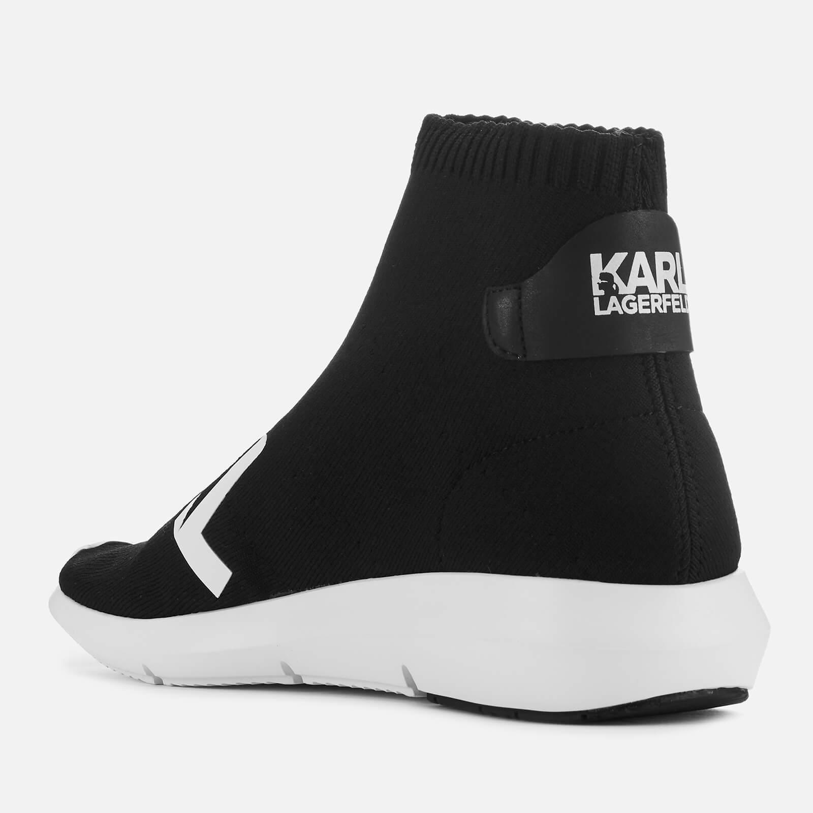 Karl Lagerfeld Vitesse Knitted Sock Trainers in Black | Lyst