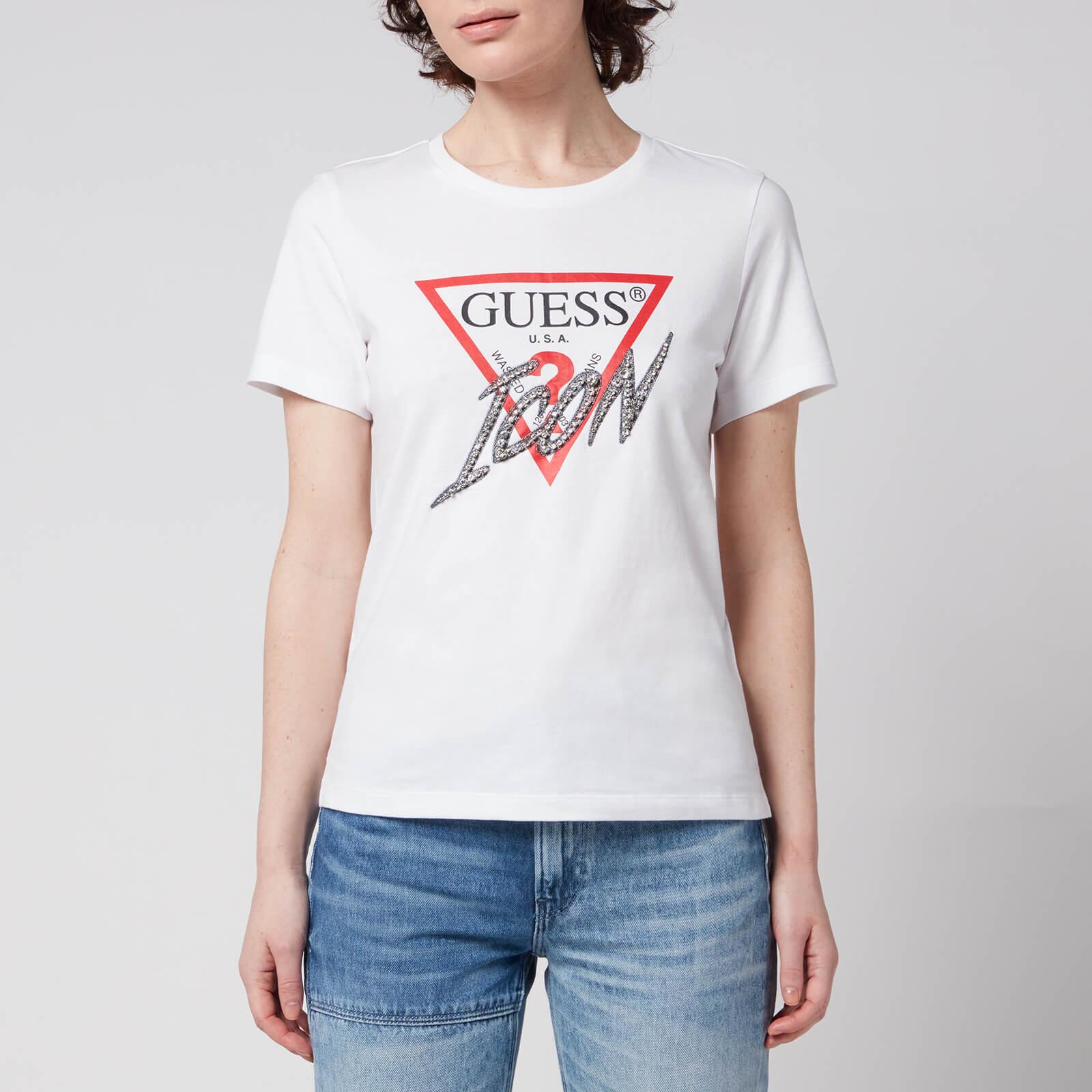 Guess Icon T-shirt in White | Lyst