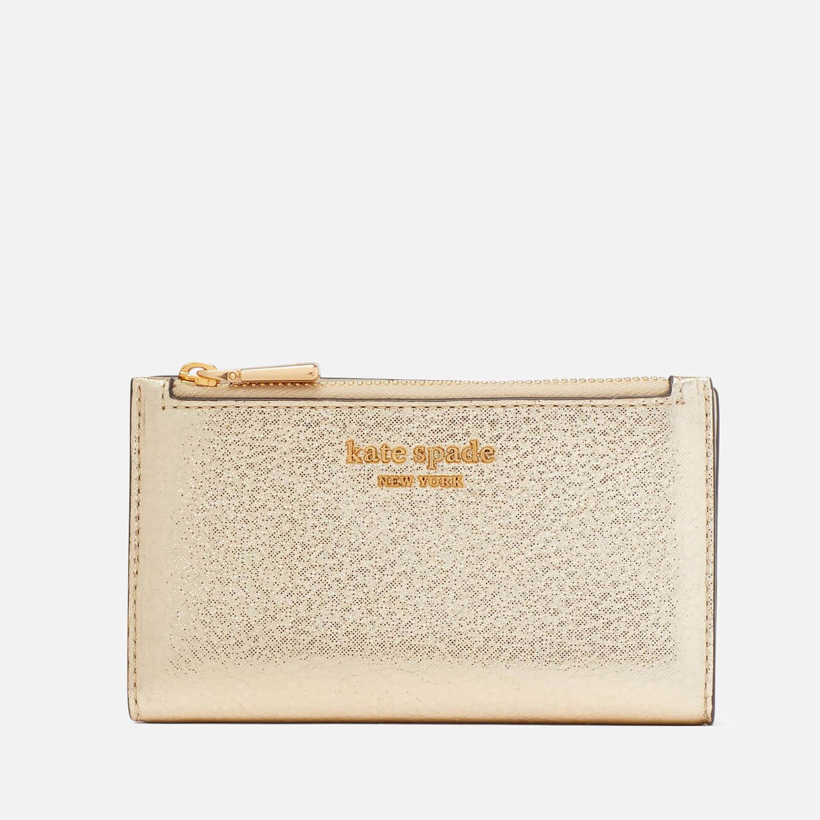 Kate Spade Morgan Saffiano Leather Wallet in Natural | Lyst