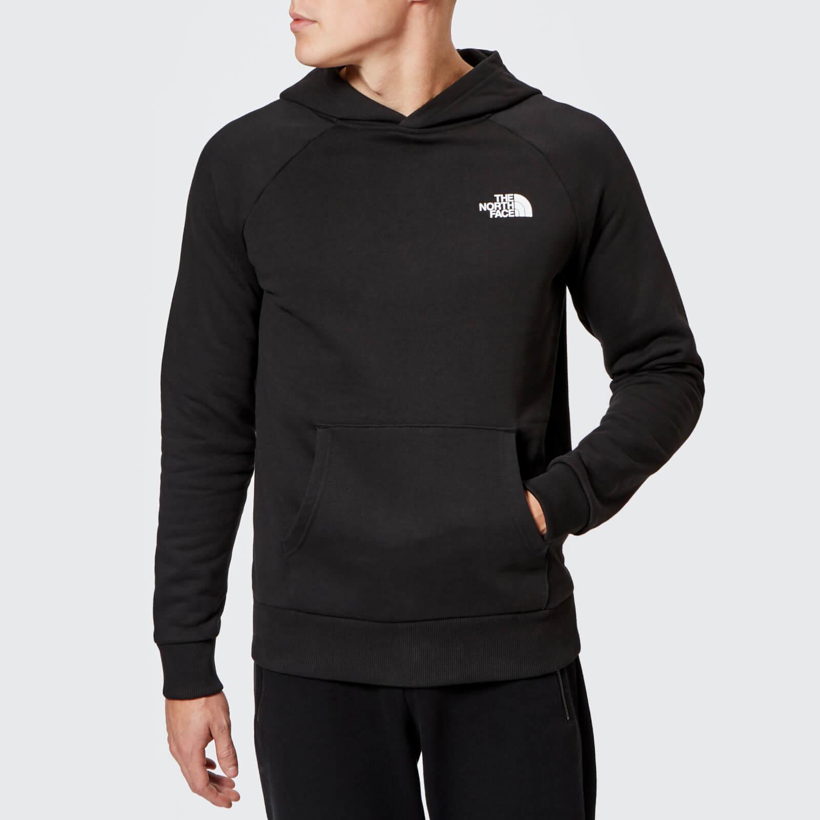 The North Face Cotton Men S Raglan Red Box Pullover Hoodie Black Men S Sweater In Black For Men Lyst
