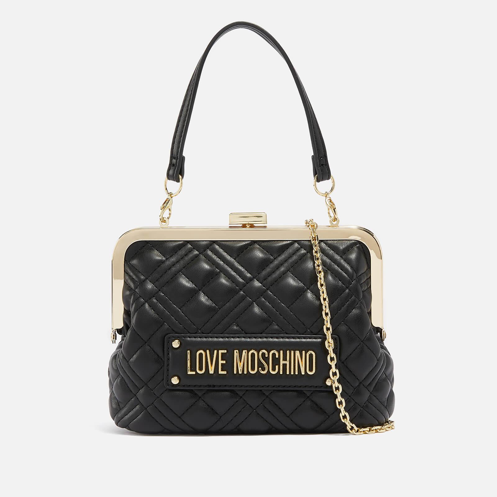 Love Moschino Borsa Quilted Faux Leather Bag in Schwarz | Lyst DE