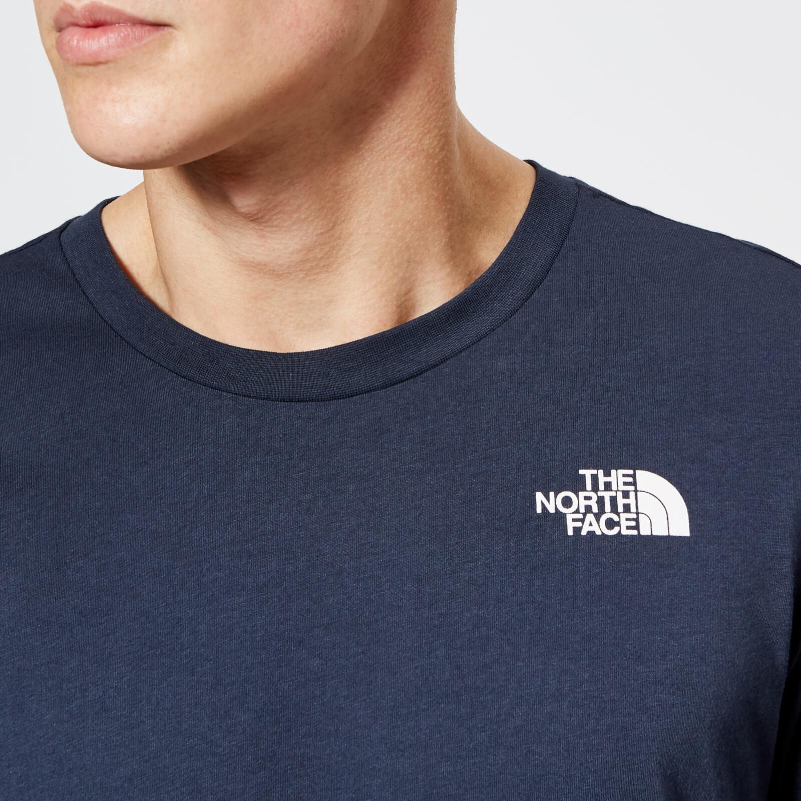 The North Face Cotton Long Sleeve Simple Dome T-shirt in Blue for Men ...