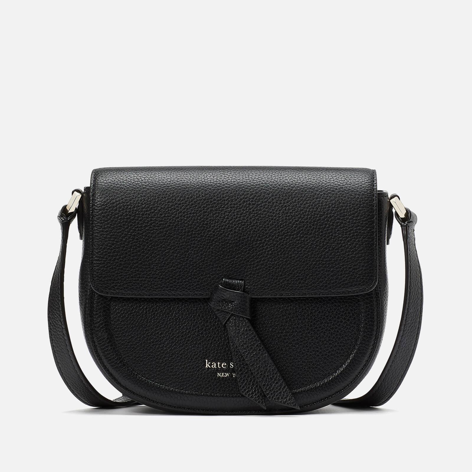 Kate Spade Knott Leather Saddle Bag in Black Lyst