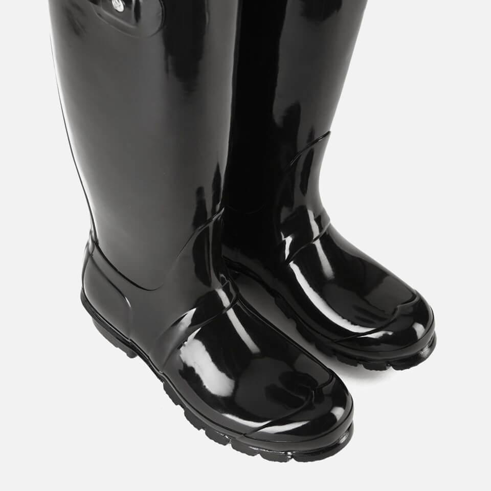 black hunter wellies size 10
