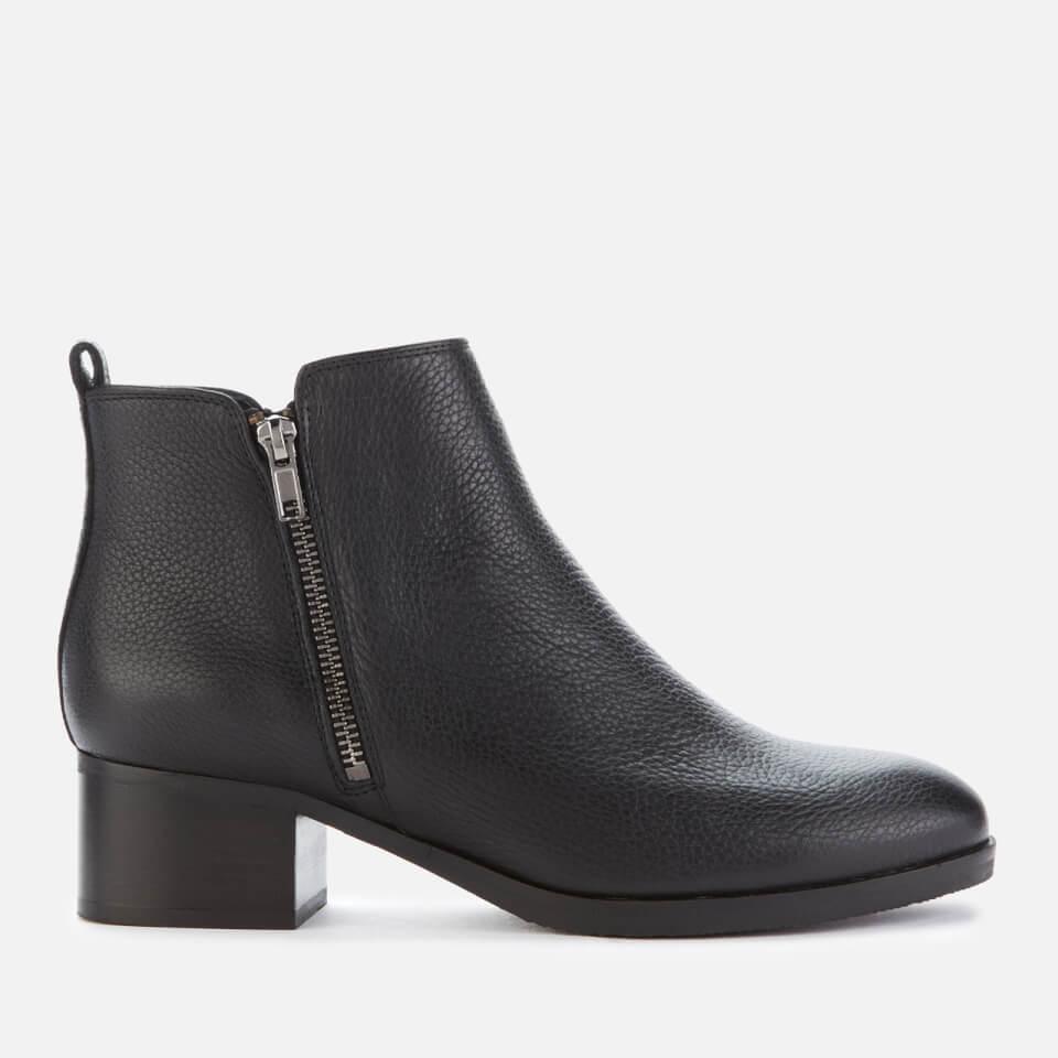 Clarks Mila Sky Leather Heeled Ankle Boots in Black - Lyst