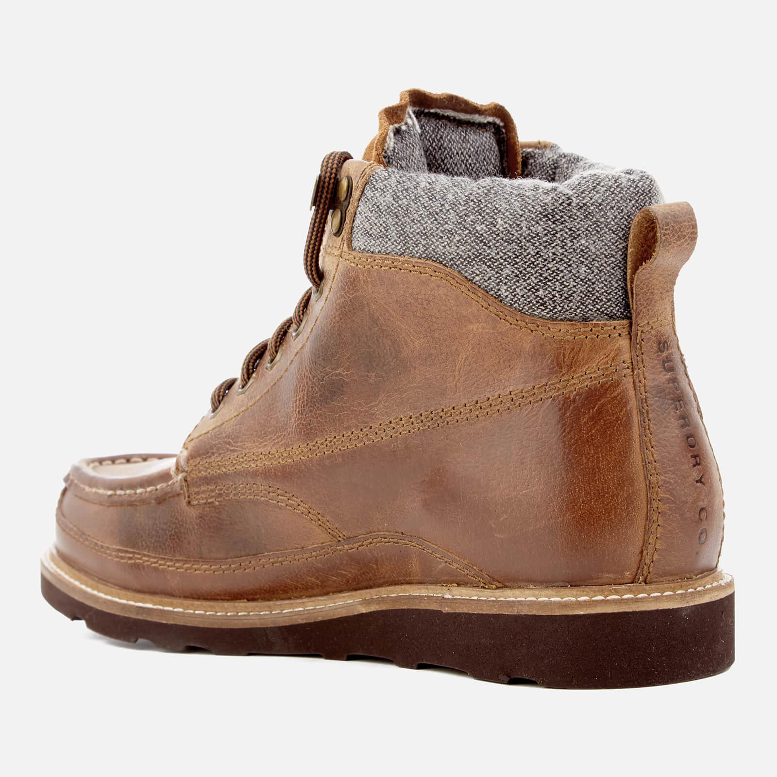 Superdry Leather Men's Mountain Range Boots in Tan (Brown) for Men - Lyst