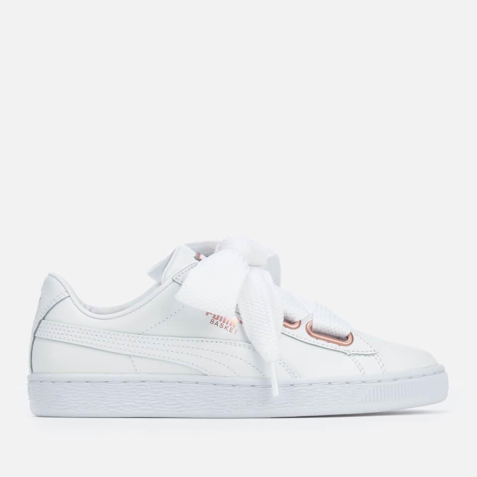 puma basket heart leather