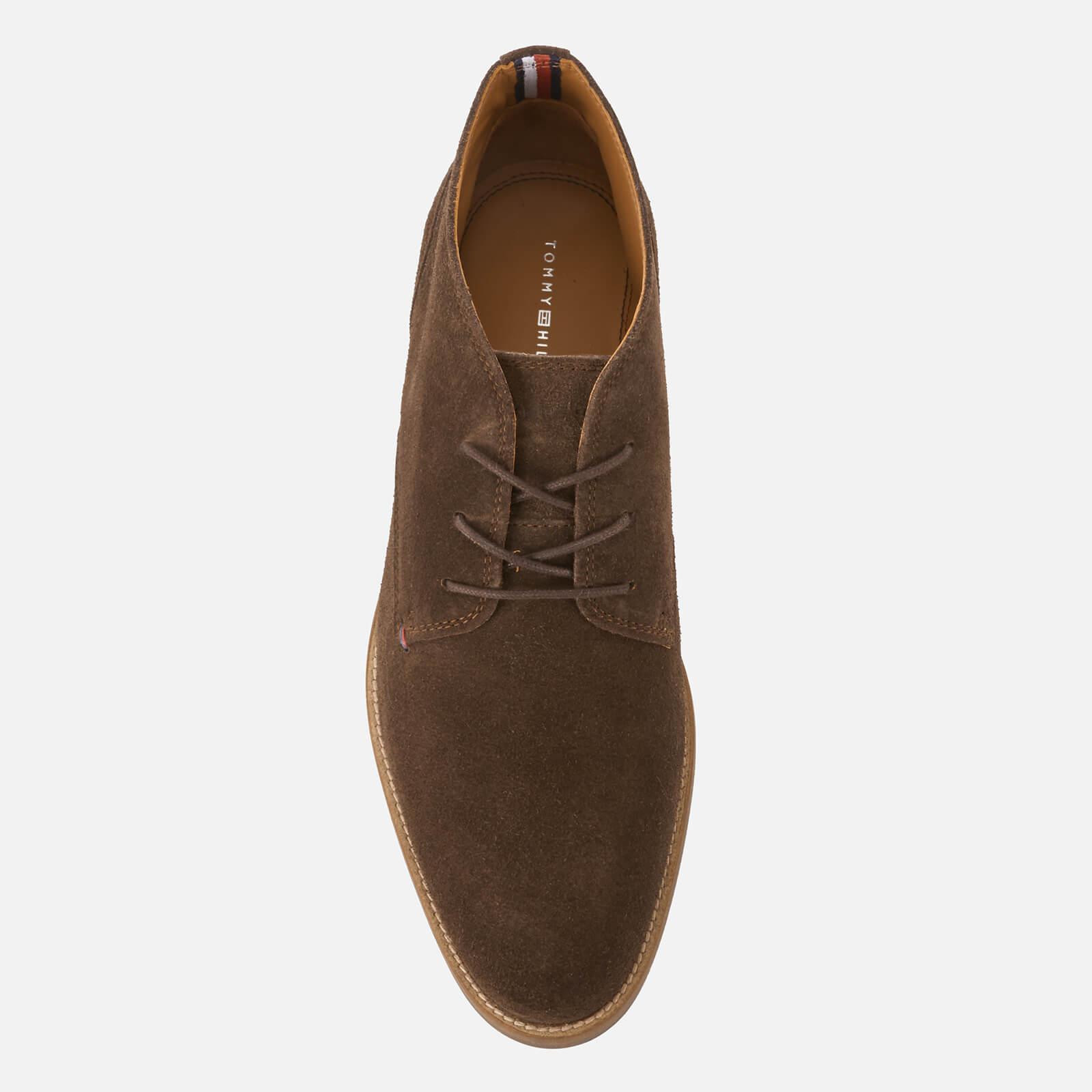 tommy hilfiger essential suede flat long boots