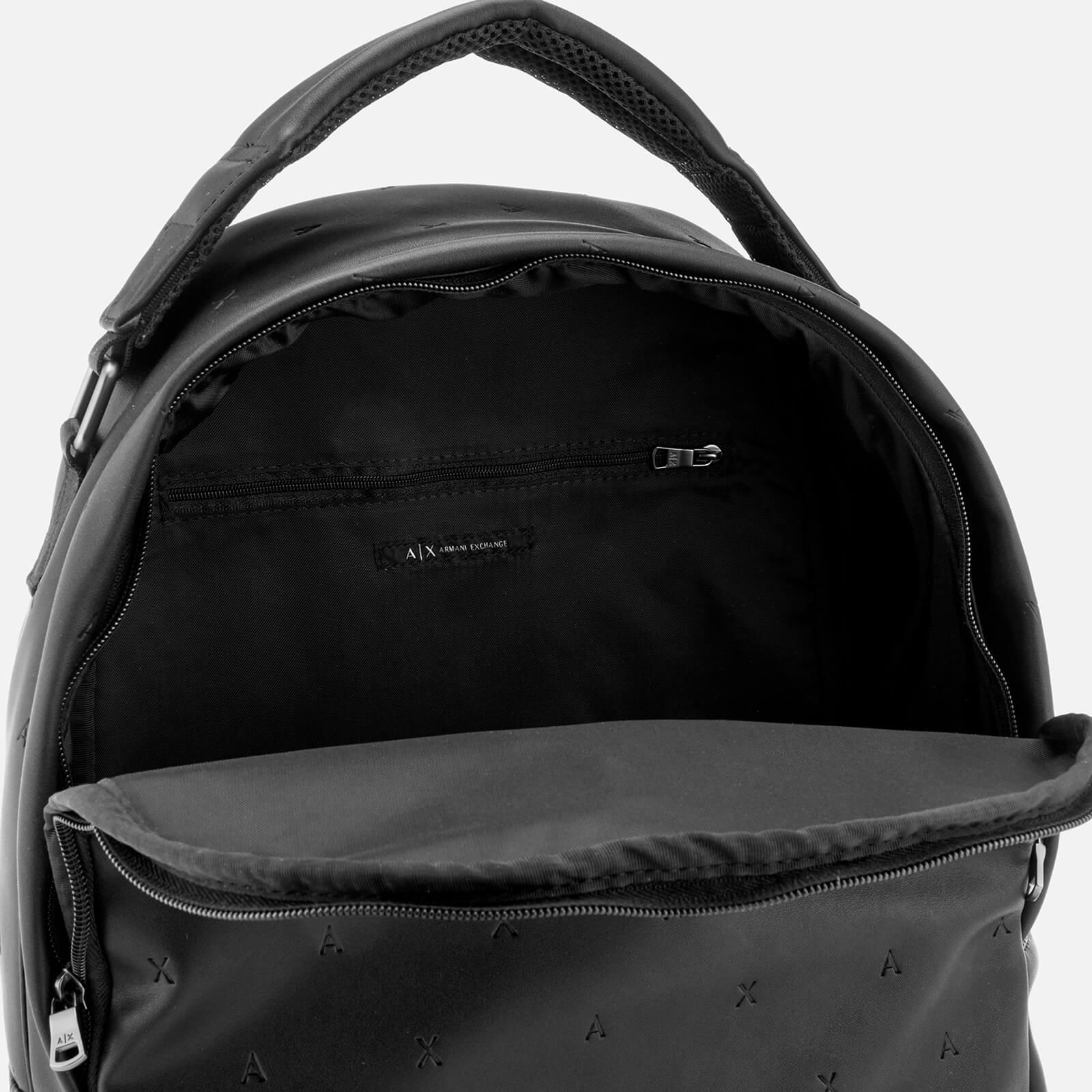 armani exchange backpack leather