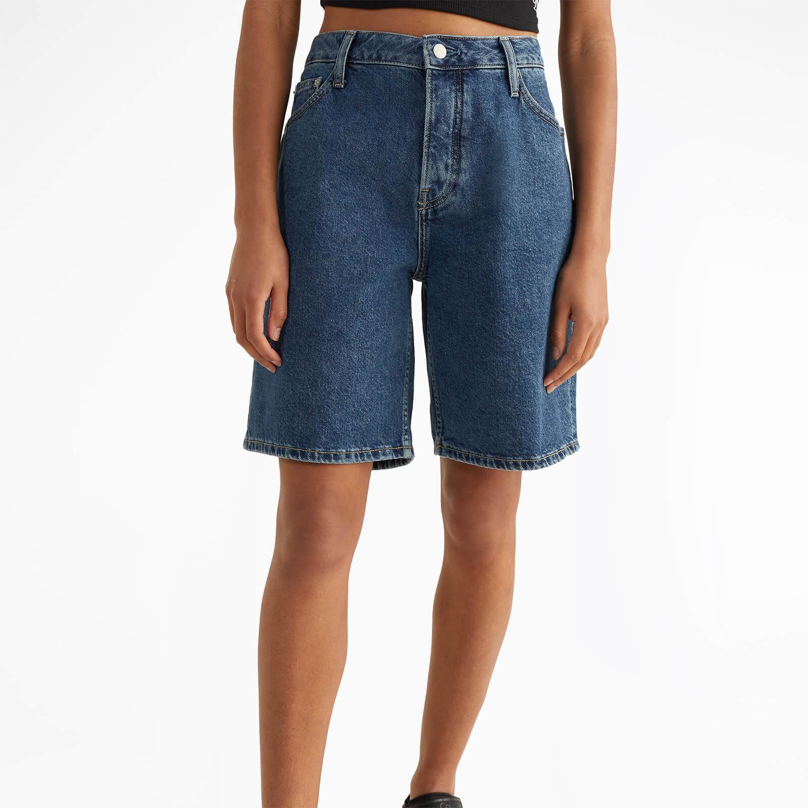 Calvin Klein Denim 90s Straight Shorts in Blue | Lyst